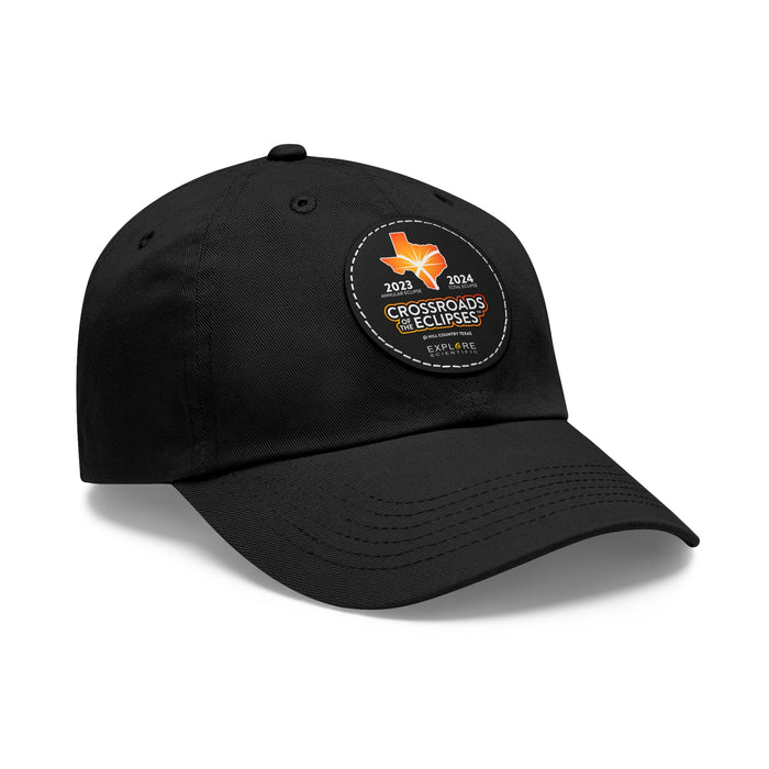 Crossroads of the Eclipse Hat with Leather Patch (Round)