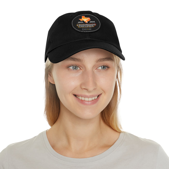 Crossroads of the Eclipse Hat with Leather Patch (Round)