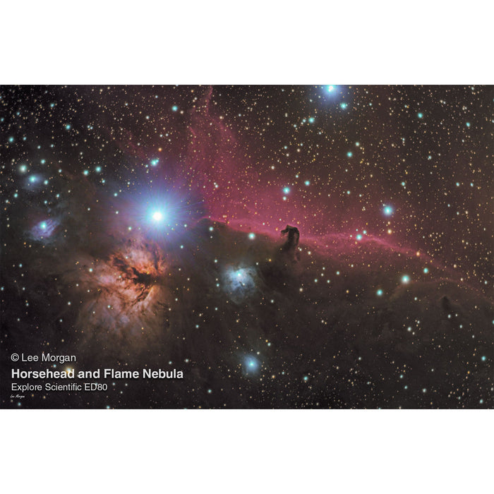 Explore Scientific ED80-FCD100 Series Air-Spaced Triplet Refractor Telescope and Hybrid 2N1 finder base - FCD100-0806-01