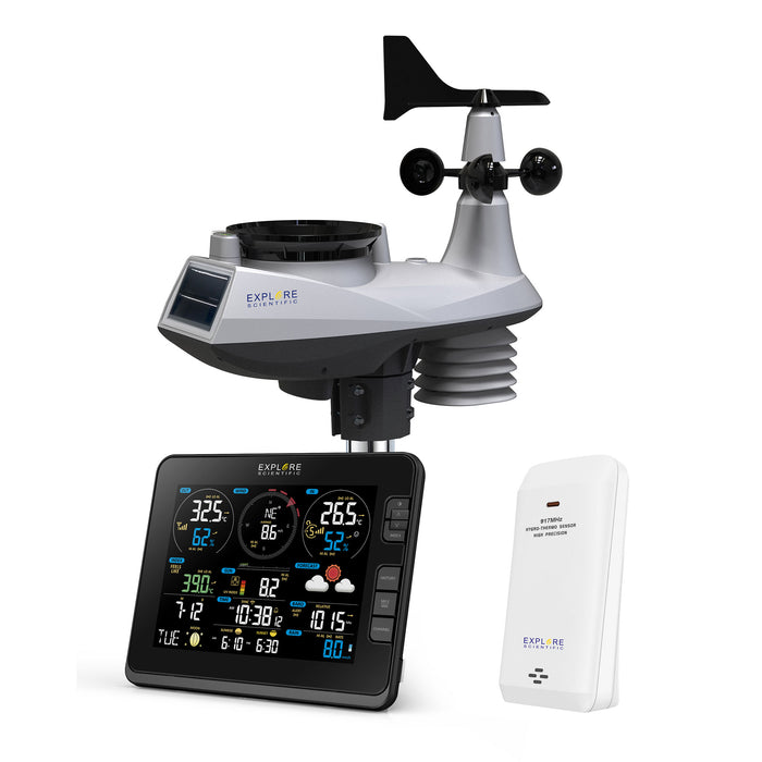 Explore Scientific 7-in-1 WiFi Professional Weather Station with Weather Underground - WSX3001